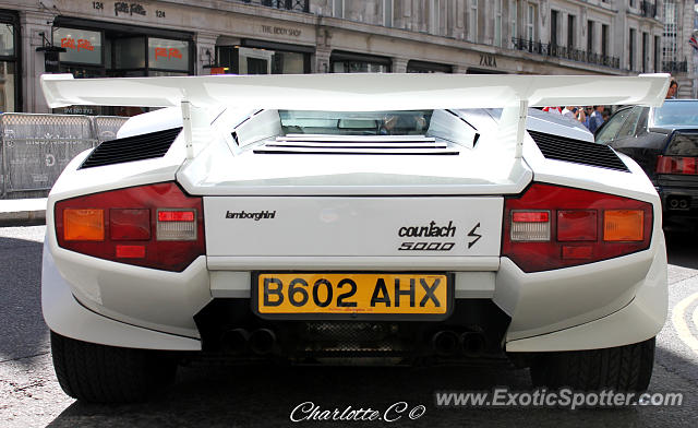 Lamborghini Countach spotted in London, United Kingdom