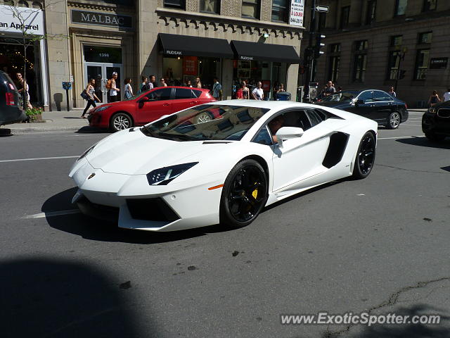 Lamborghini Aventador spotted in Montreal, Canada