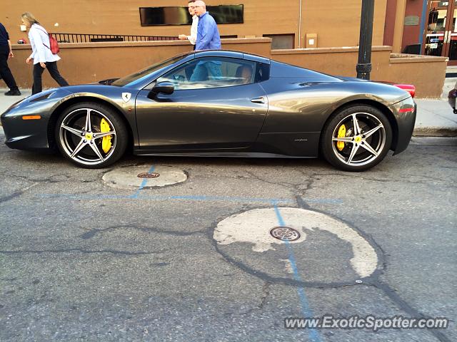 Ferrari 458 Italia spotted in Park City, Utah