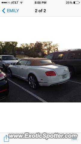 Bentley Continental spotted in Knoxville, Tennessee