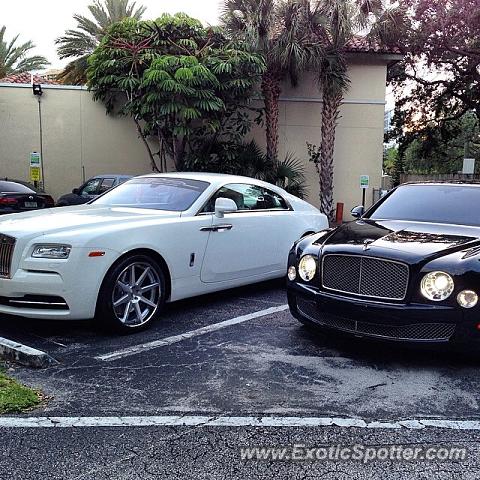 Rolls Royce Wraith spotted in Fort Lauderdale, Florida