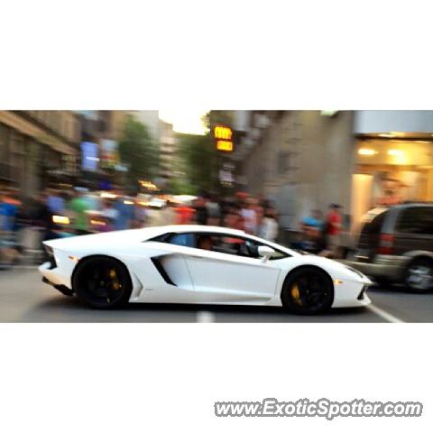 Lamborghini Aventador spotted in Montreal, Canada