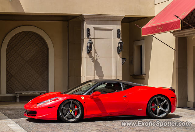 Ferrari 458 Italia spotted in Beverly Hills, California
