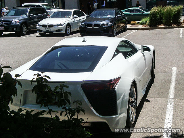 Lexus LFA spotted in Cherry Creek, Colorado