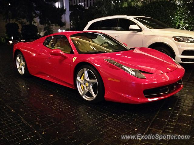Ferrari 458 Italia spotted in Las Vegas, Nevada