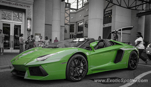 Lamborghini Aventador spotted in Charlotte, North Carolina