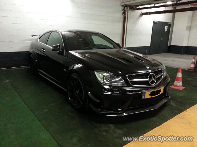 Mercedes C63 AMG Black Series spotted in Belvaux, Luxembourg