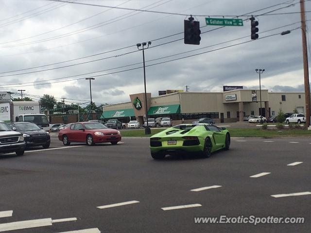 Lamborghini Aventador spotted in Bearden, Tennessee