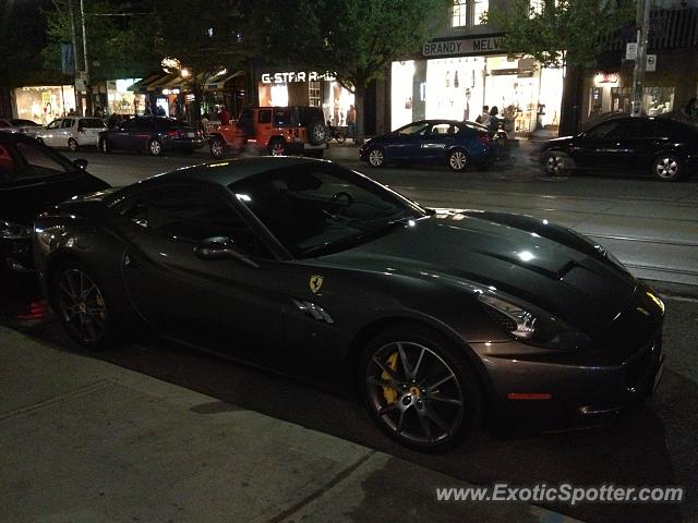 Ferrari California spotted in Toronto, Canada