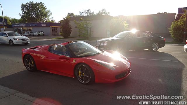 Ferrari 458 Italia spotted in Montreal, Canada