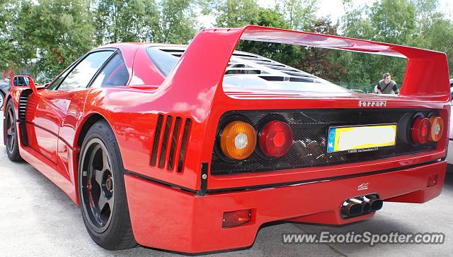 Ferrari F40 spotted in St Vith, Belgium