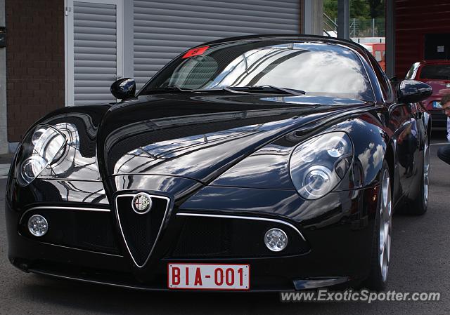 Alfa Romeo 8C spotted in Spa, Belgium