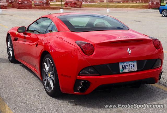Ferrari California spotted in Clive, Iowa