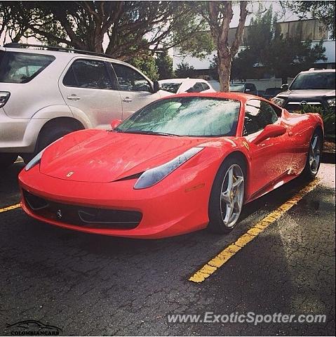 Ferrari 458 Italia spotted in Medellin, Colombia