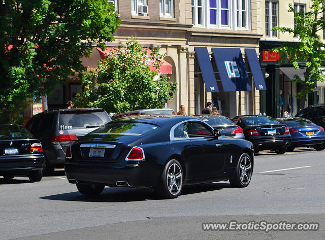 Rolls Royce Wraith spotted in Greenwich, Connecticut