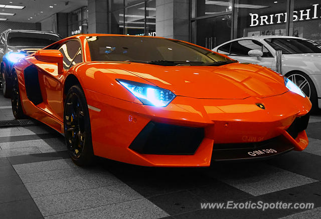 Lamborghini Aventador spotted in Kuala Lumpur, Malaysia