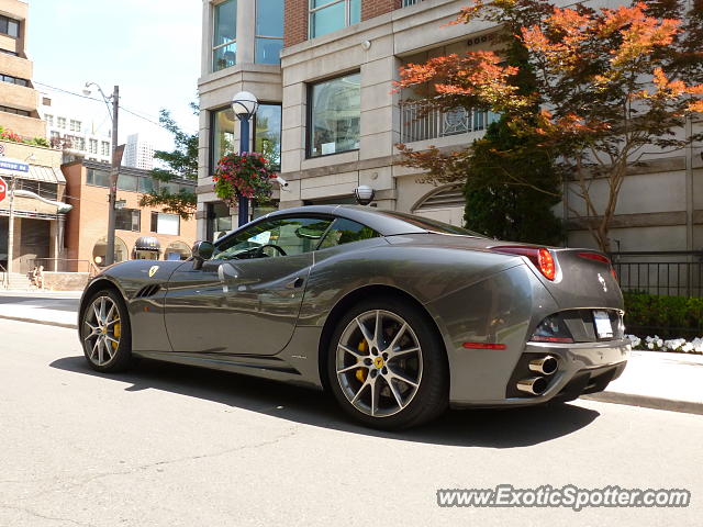 Ferrari California spotted in Toronto`, Canada