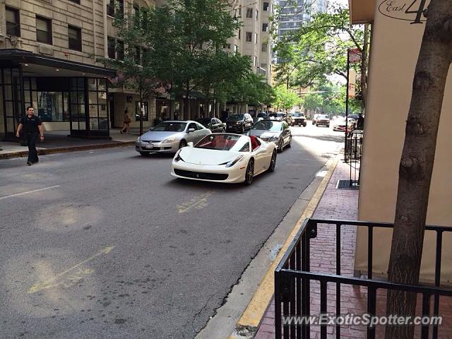 Ferrari 458 Italia spotted in Chicago, Illinois