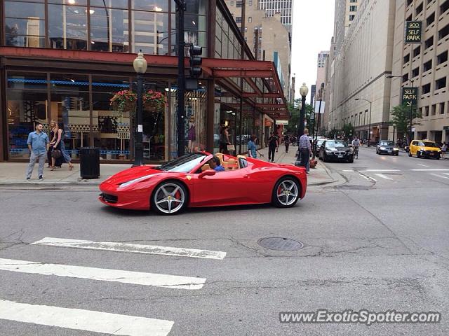 Ferrari 458 Italia spotted in Chicago, Illinois