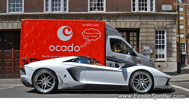 Lamborghini Aventador spotted in London, United Kingdom