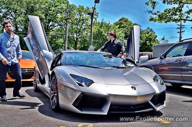Lamborghini Aventador spotted in Greenwich, Connecticut