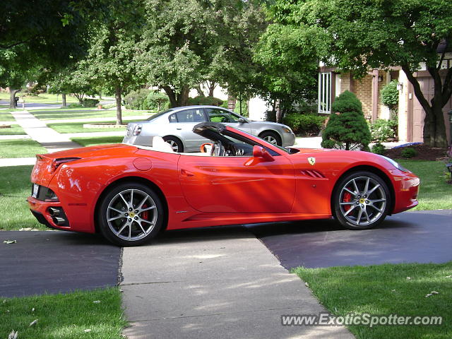 Ferrari California spotted in Downers Grove, Illinois