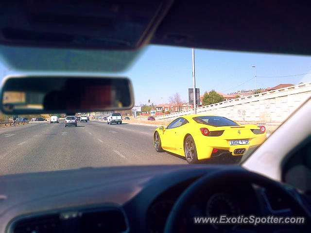 Ferrari 458 Italia spotted in Johannesburg, South Africa