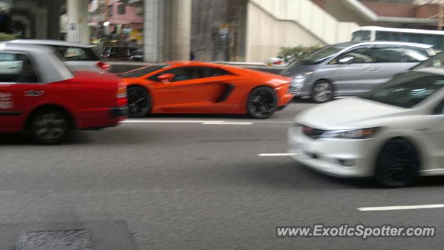Lamborghini Aventador spotted in Hong Kong, China