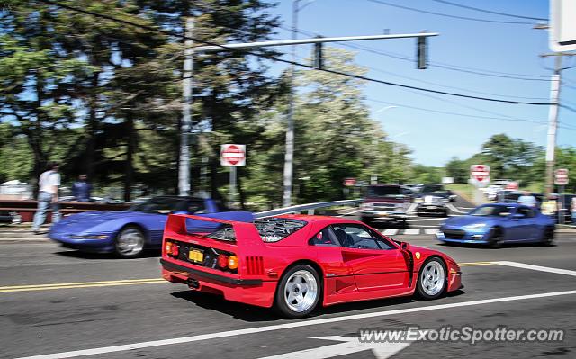 Ferrari F40 spotted in Greenwich, Connecticut