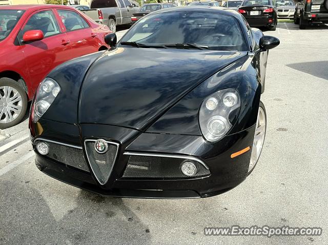 Alfa Romeo 8C spotted in Miami, Florida