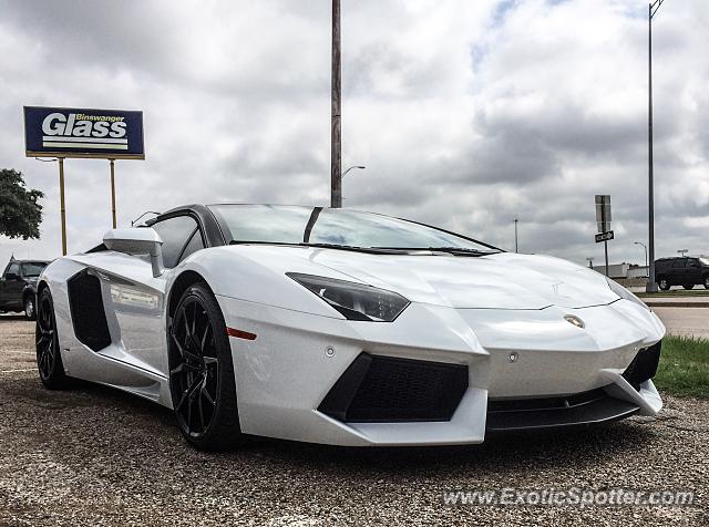 Lamborghini Aventador spotted in Dallas, Texas