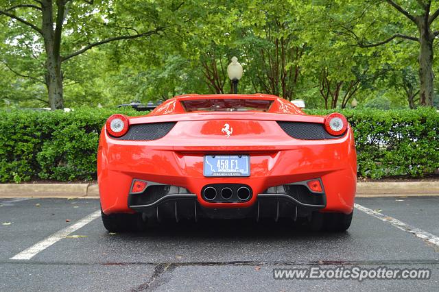 Ferrari 458 Italia spotted in Sterling, Virginia