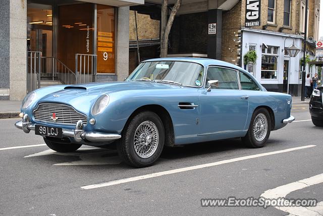 Aston Martin DB5 spotted in London, United Kingdom