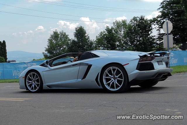 Lamborghini Aventador spotted in Watkins Glen, New York