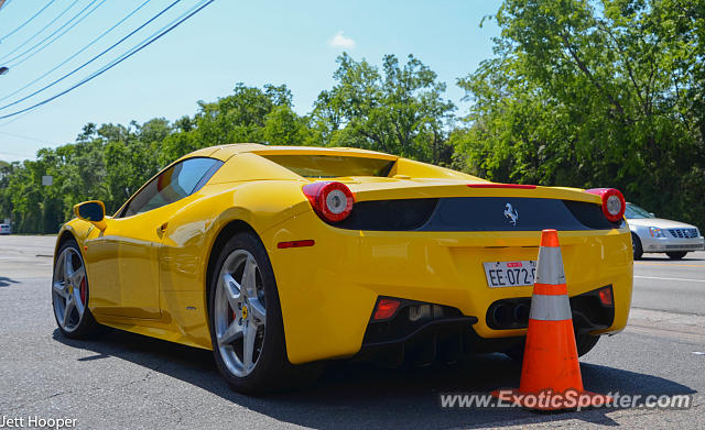 Ferrari 458 Italia spotted in Augusta, Georgia