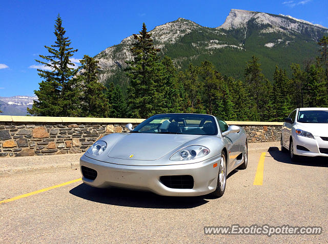 Ferrari 360 Modena spotted in Banff, Canada