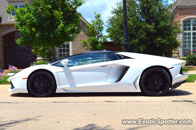 Lamborghini Aventador spotted in Dallas, Texas