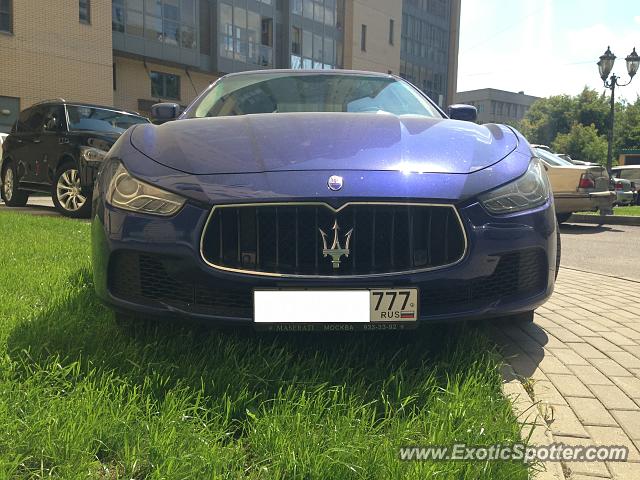 Maserati Ghibli spotted in Moscow, Russia