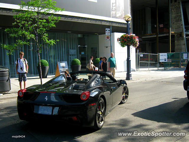 Ferrari 458 Italia spotted in Toronto, Canada