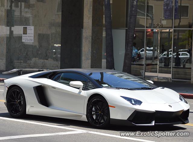 Lamborghini Aventador spotted in Beverly Hills, California