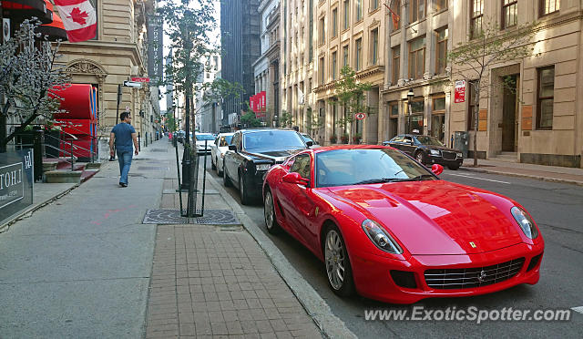 Ferrari 599GTB spotted in Montreal, Quebec, Canada
