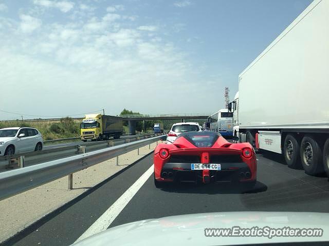 Ferrari LaFerrari spotted in A7, France