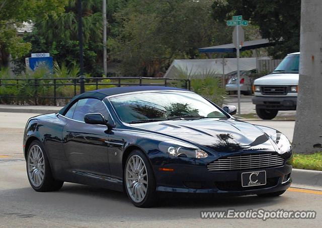 Aston Martin DB9 spotted in Fort Lauderdale, Florida