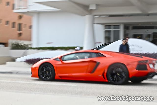 Lamborghini Aventador spotted in Fort Lauderdale, Florida