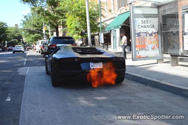 Lamborghini Aventador spotted in Manhattan, New York