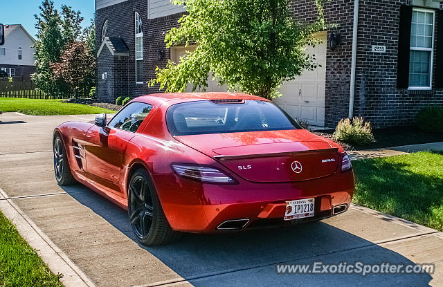 Mercedes SLS AMG spotted in Carmel, Indiana