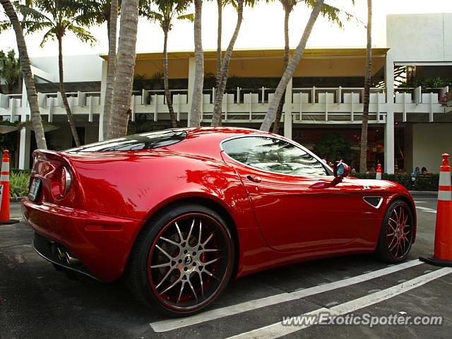 Alfa Romeo 8C spotted in Bal harbour, Florida