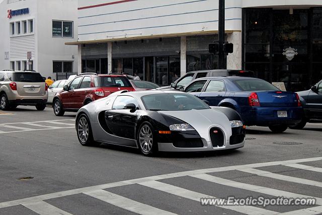 Bugatti Veyron spotted in Miami, Florida