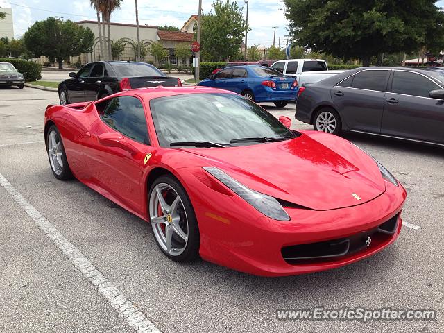 Ferrari 458 Italia spotted in Orlando, Florida