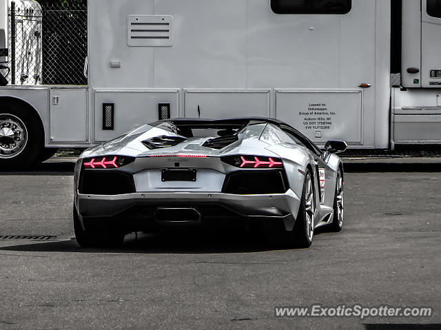 Lamborghini Aventador spotted in Watkins Glen, New York